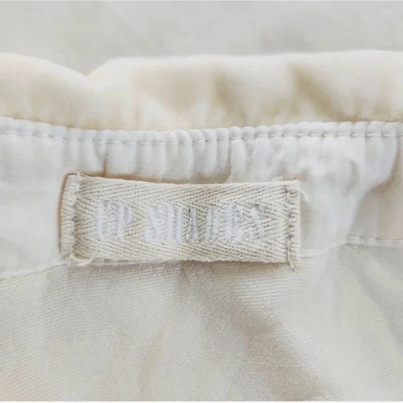 CP Shades Velvet Button Up Long Sleeve Shirt Vanilla Cream M - Picture 3 of 5